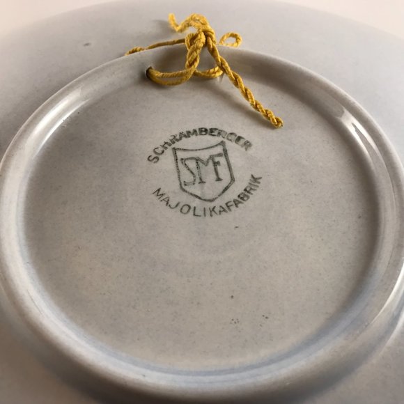 Vintage Schramberger Majolika Fabrik SMF German Plate - Picture 7 of 7